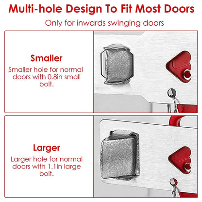 2-Piece: Portable Travel Door Lock Home Hotel Apartment Security Lock DailySale