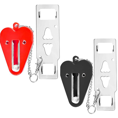 2-Piece: Portable Travel Door Lock Home Hotel Apartment Security Lock DailySale