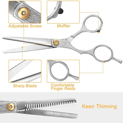 2-Piece: Professional Hair Cutting Scissors Set DailySale