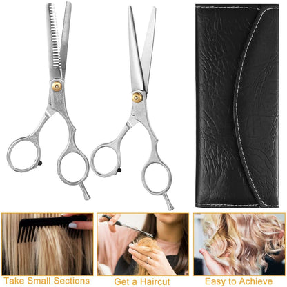 2-Piece: Professional Hair Cutting Scissors Set DailySale