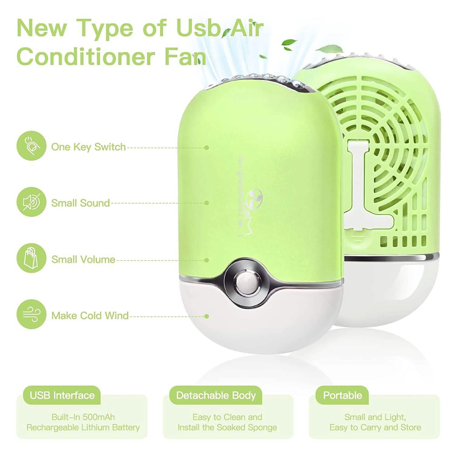 2-Piece: Rechargeable Handheld Mini Eyelash Fan DailySale