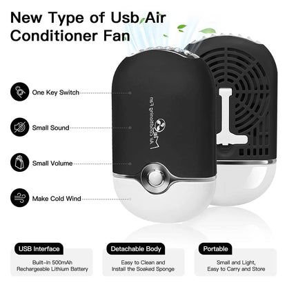 2-Piece: Rechargeable Handheld Mini Eyelash Fan DailySale