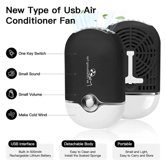 2-Piece: Rechargeable Handheld Mini Eyelash Fan DailySale
