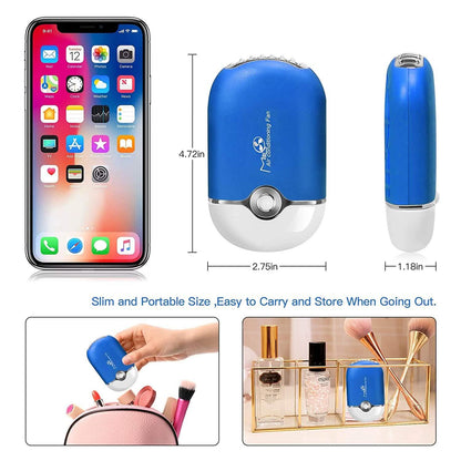 2-Piece: Rechargeable Handheld Mini Eyelash Fan DailySale