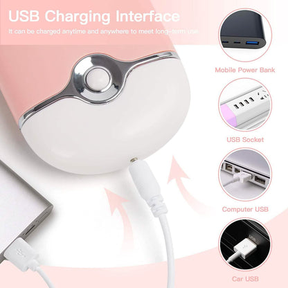 2-Piece: Rechargeable Handheld Mini Eyelash Fan DailySale