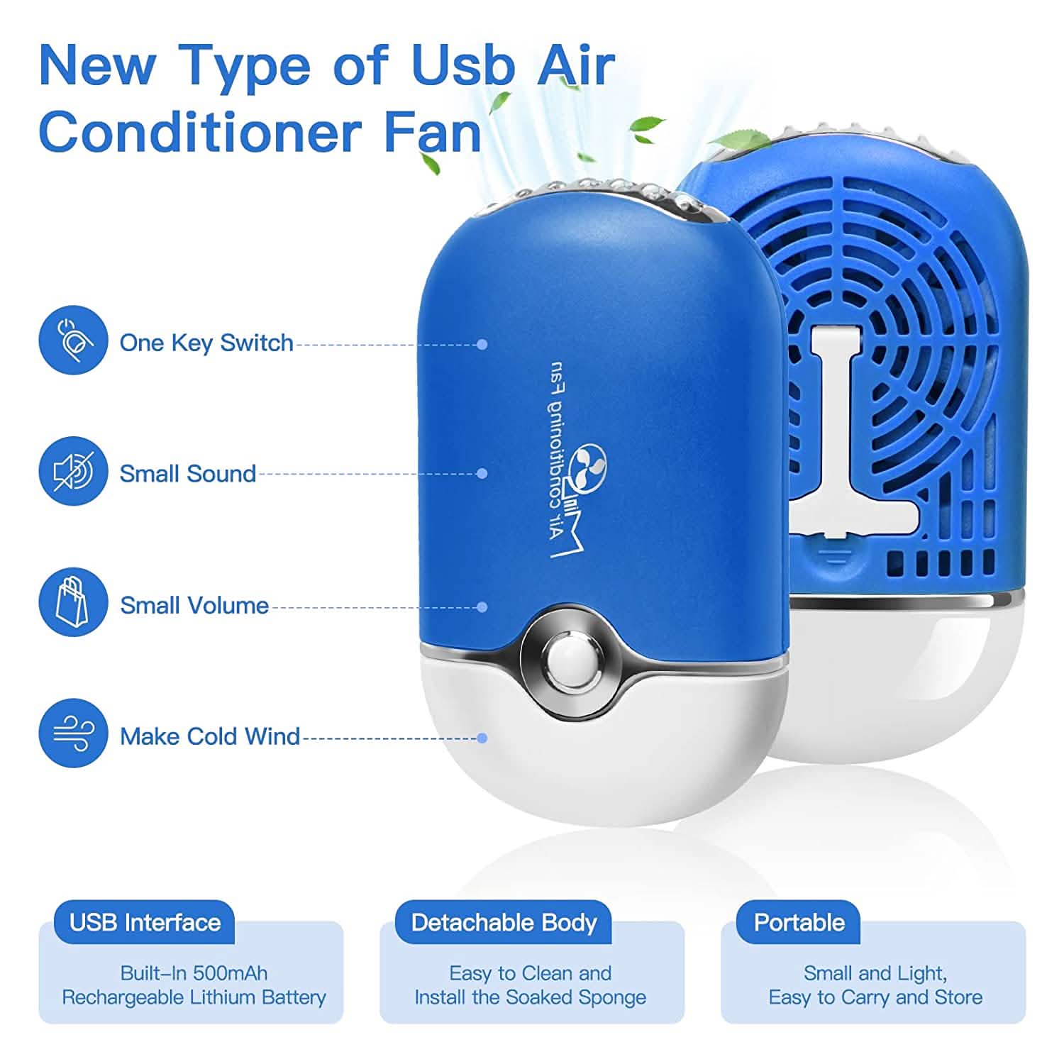 2-Piece: Rechargeable Handheld Mini Eyelash Fan DailySale