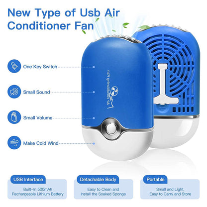 2-Piece: Rechargeable Handheld Mini Eyelash Fan DailySale