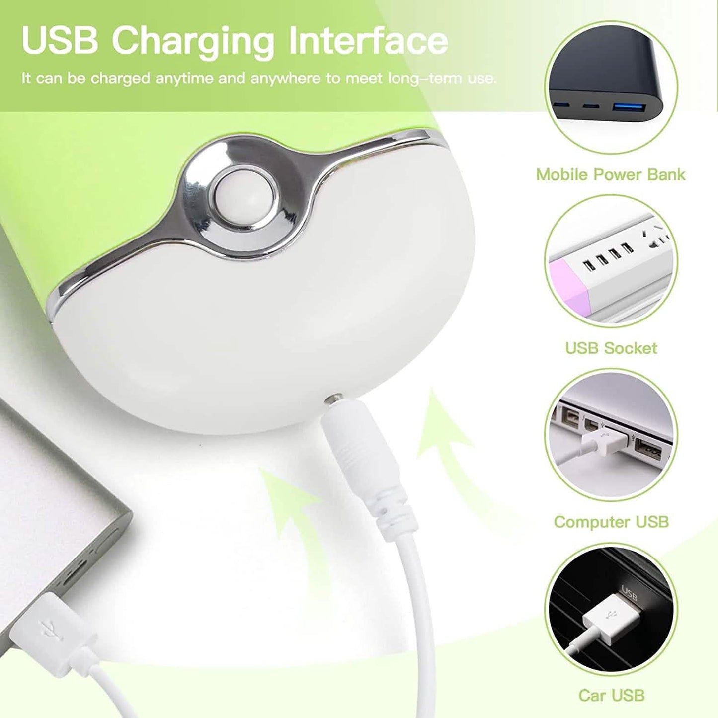 2-Piece: Rechargeable Handheld Mini Eyelash Fan DailySale
