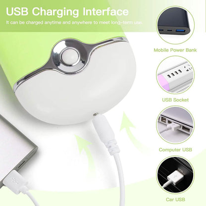 2-Piece: Rechargeable Handheld Mini Eyelash Fan DailySale