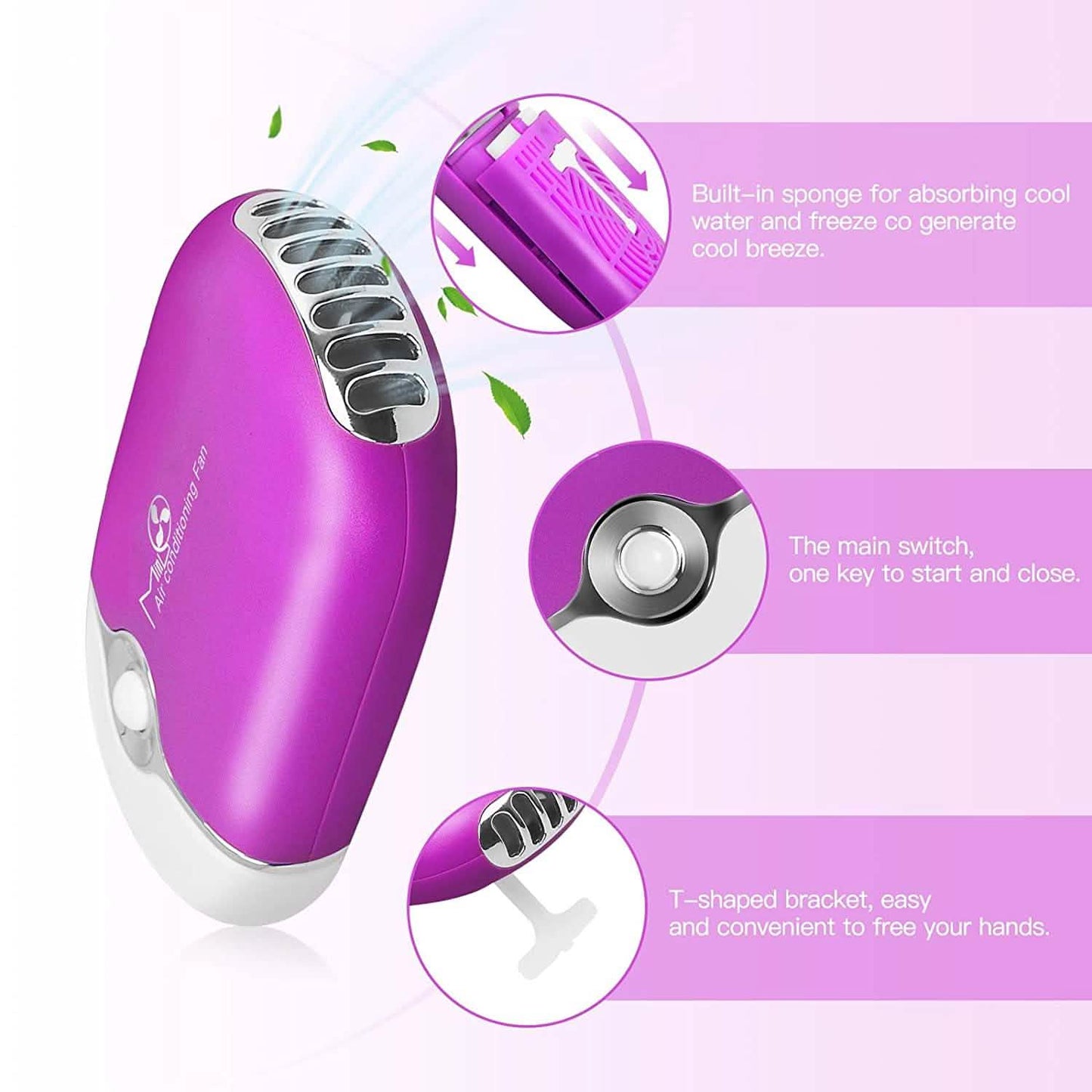 2-Piece: Rechargeable Handheld Mini Eyelash Fan DailySale