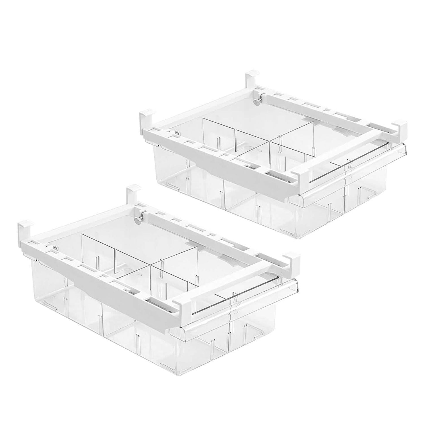 2-Piece: Refrigerator Egg Drawer 36 Egg Capacity Snap On Hanging Storage Tray DailySale