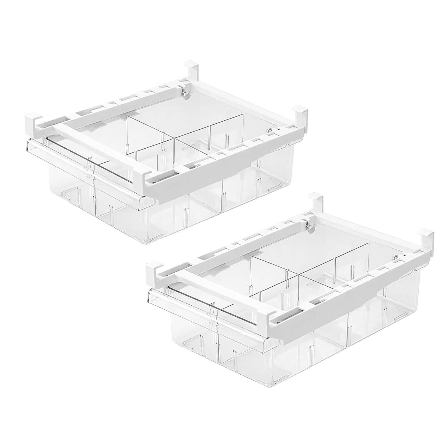 2-Piece: Refrigerator Egg Drawer 36 Egg Capacity Snap On Hanging Storage Tray DailySale