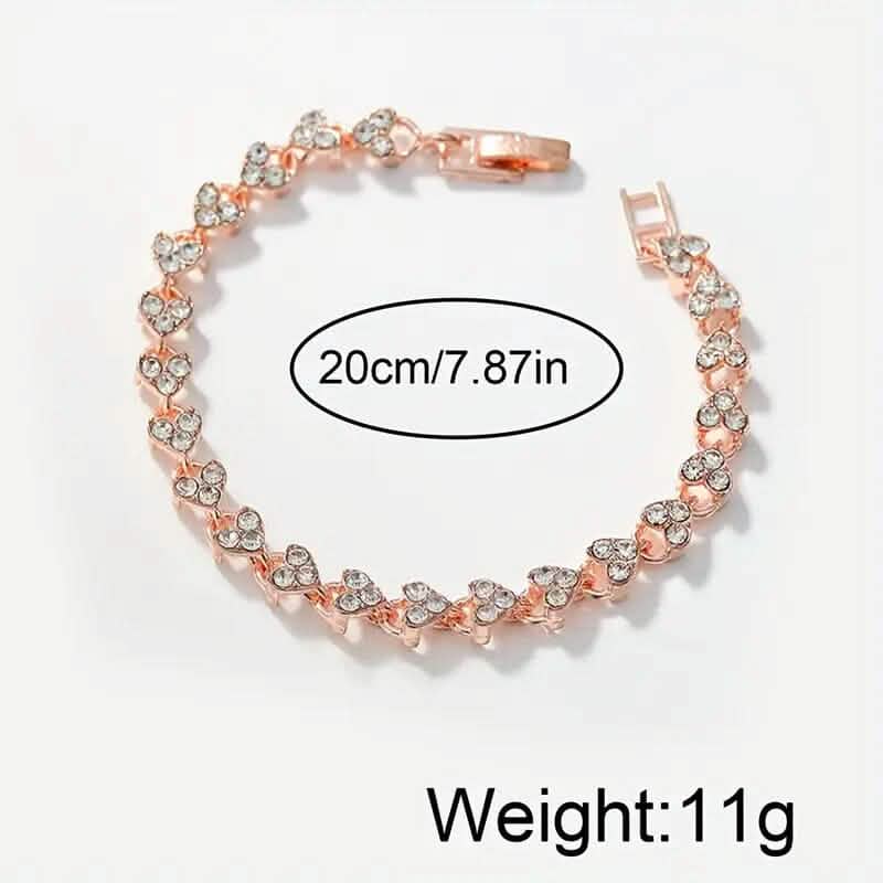 2-Piece Set: Butterfly Quartz Stainless Steel Band Wrist Watch and Bracelet DailySale