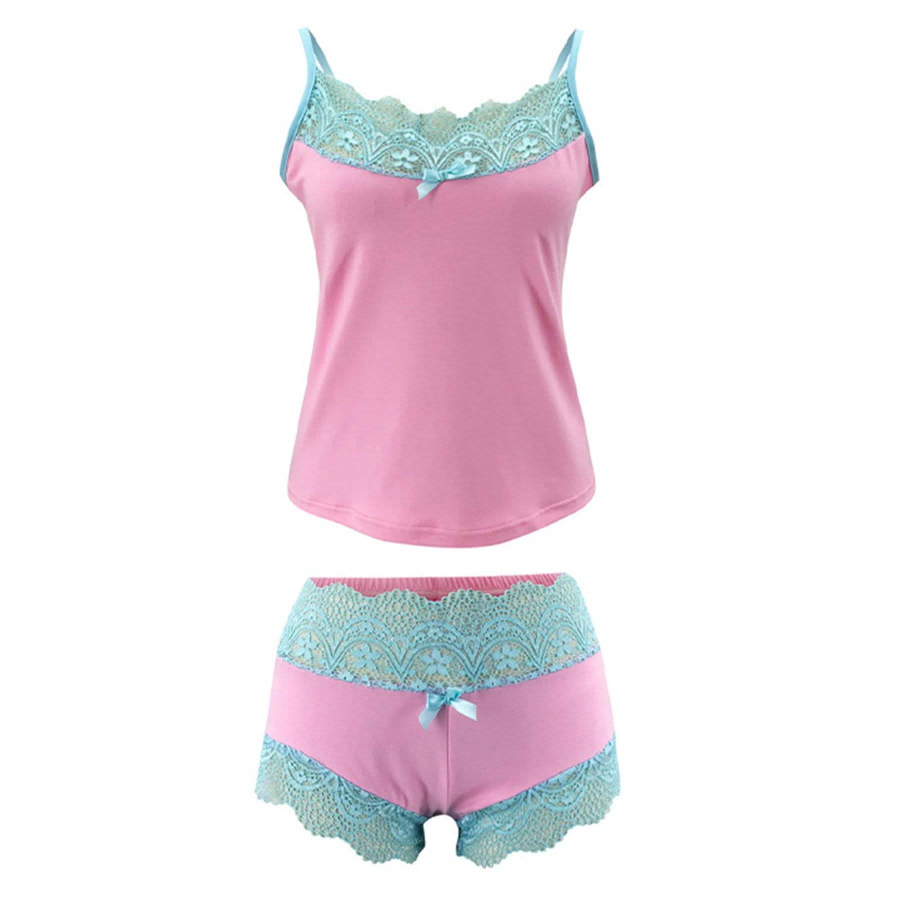 2-Piece Set: Cami + Shorts Set For Women Nightwear DailySale
