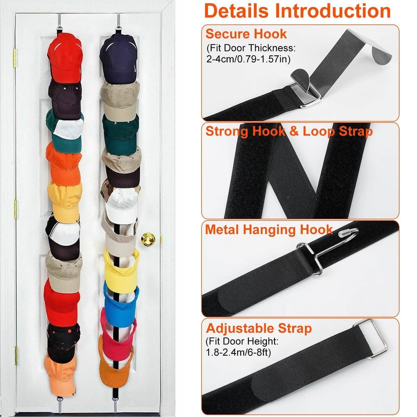 2-Piece Set: Cap Rack Holder Over the Door DailySale