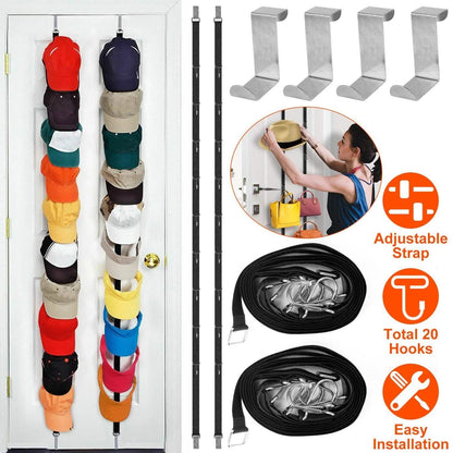 2-Piece Set: Cap Rack Holder Over the Door DailySale