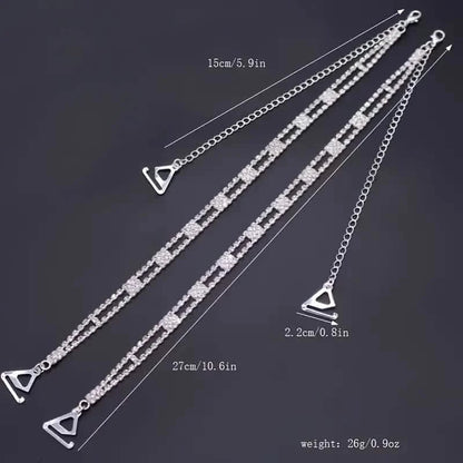 2-Piece Set: Elegant & Sexy Rhinestone Bra Straps DailySale