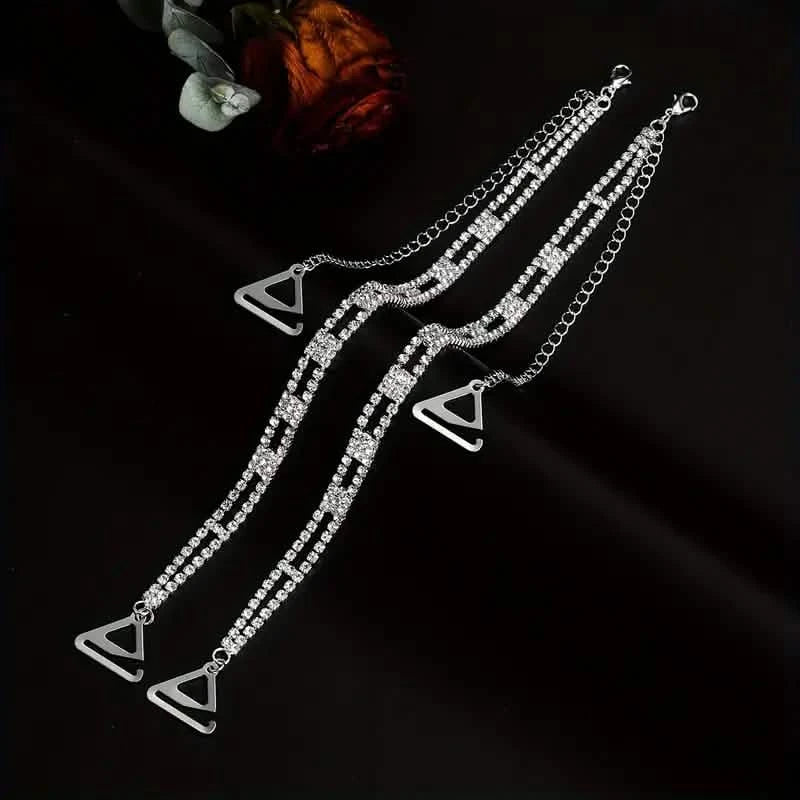 2-Piece Set: Elegant & Sexy Rhinestone Bra Straps DailySale