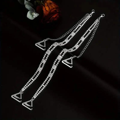 2-Piece Set: Elegant & Sexy Rhinestone Bra Straps DailySale