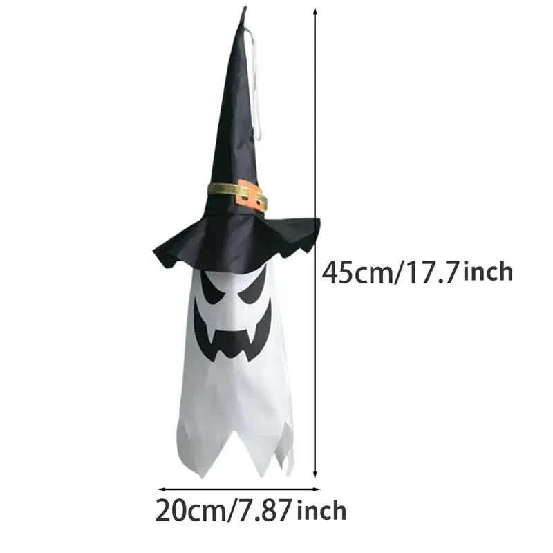 2-Piece Set: Glowing Ghost Witch Hat Halloween Decorations DailySale