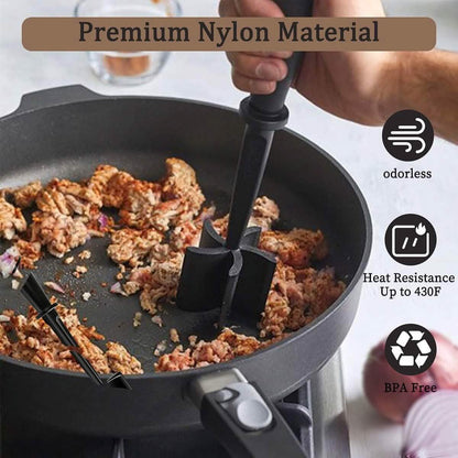 2-Piece Set: Heat-Resistant Nylon Meat Chopper Set DailySale