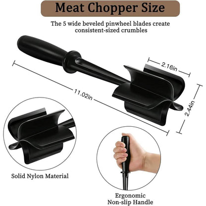 2-Piece Set: Heat-Resistant Nylon Meat Chopper Set DailySale