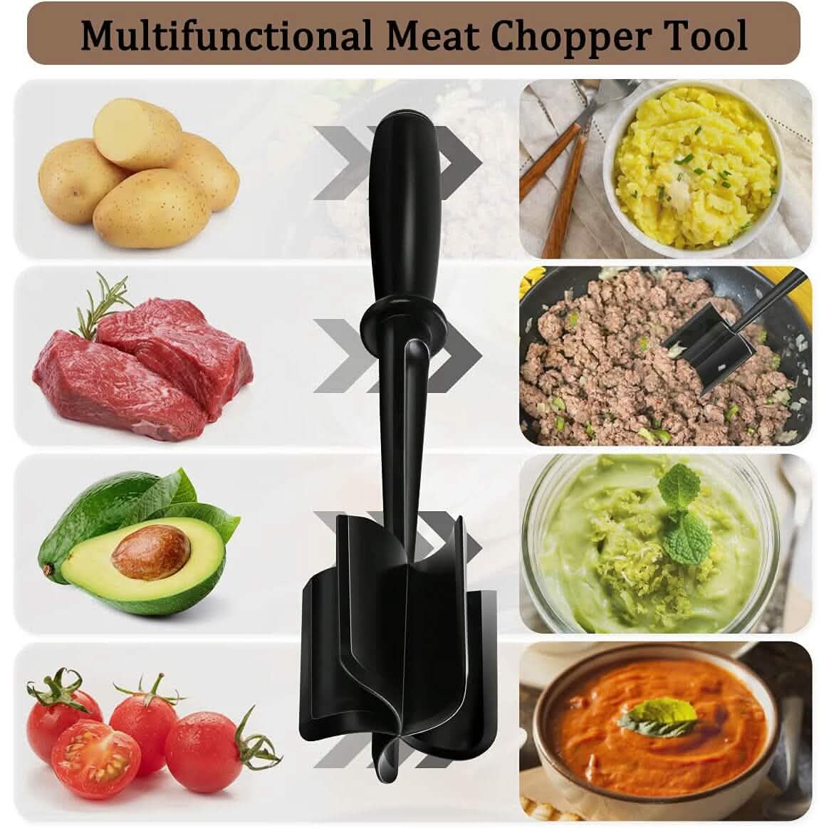 2-Piece Set: Heat-Resistant Nylon Meat Chopper Set DailySale