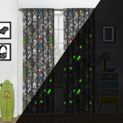 2-Piece Set: Kidz Mix Game on Glow-in-the-Dark Window Panel Pair DailySale