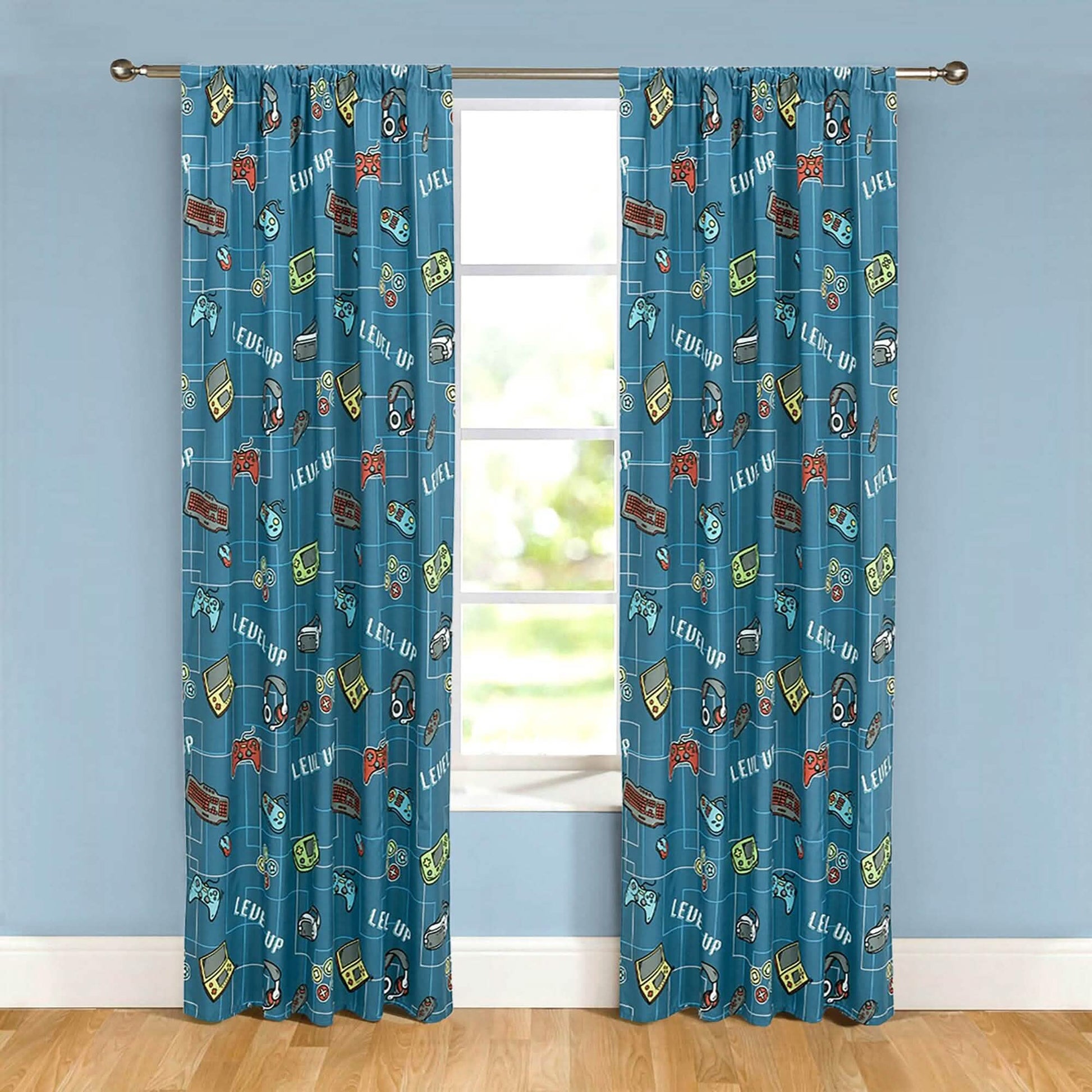 2-Piece Set: Kidz Mix Level Up Glow-in-the-Dark Window Panel Pair DailySale