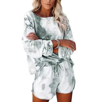 2-Piece Set: Leo Rosi Women Casual Nat Tie Dye Lounge Set DailySale
