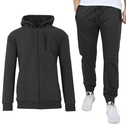 2-Piece Set: Men's Slim Fitting French Terry Hoodie & Jogger DailySale