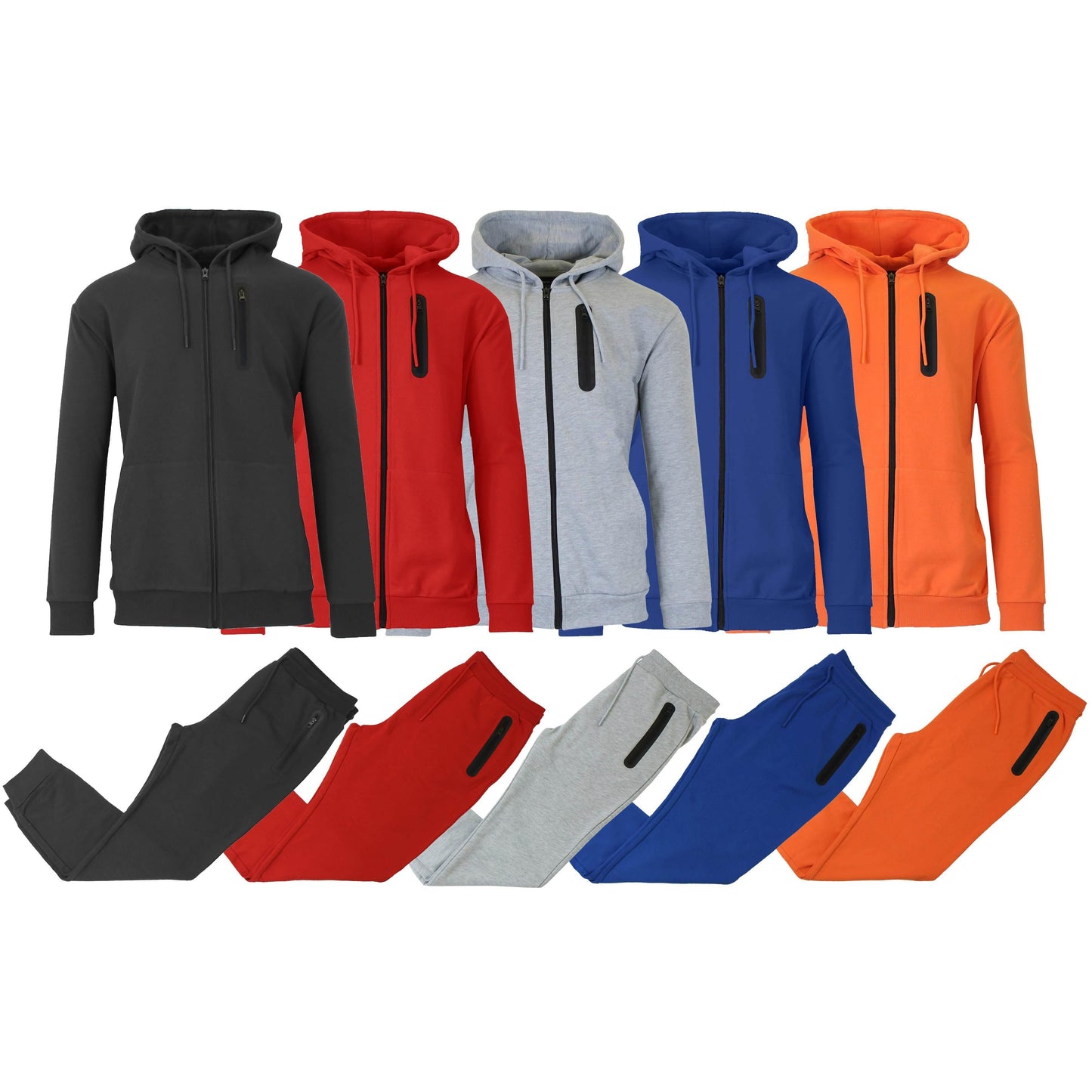 2-Piece Set: Men's Slim Fitting French Terry Hoodie & Jogger DailySale