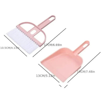 2-Piece Set: Mini Cleaning Dustpan And Brush Set DailySale