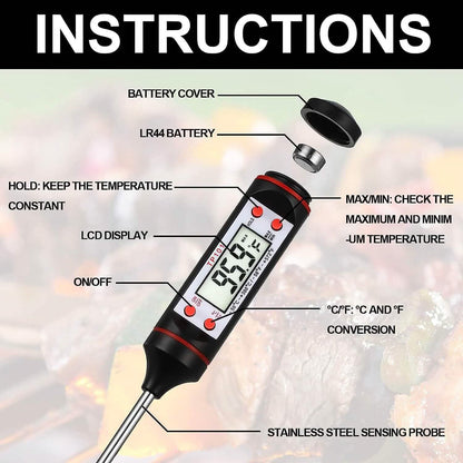 2-Piece Set: Multi-functional Thermometer Pen with High Accuracy and Instant Read DailySale