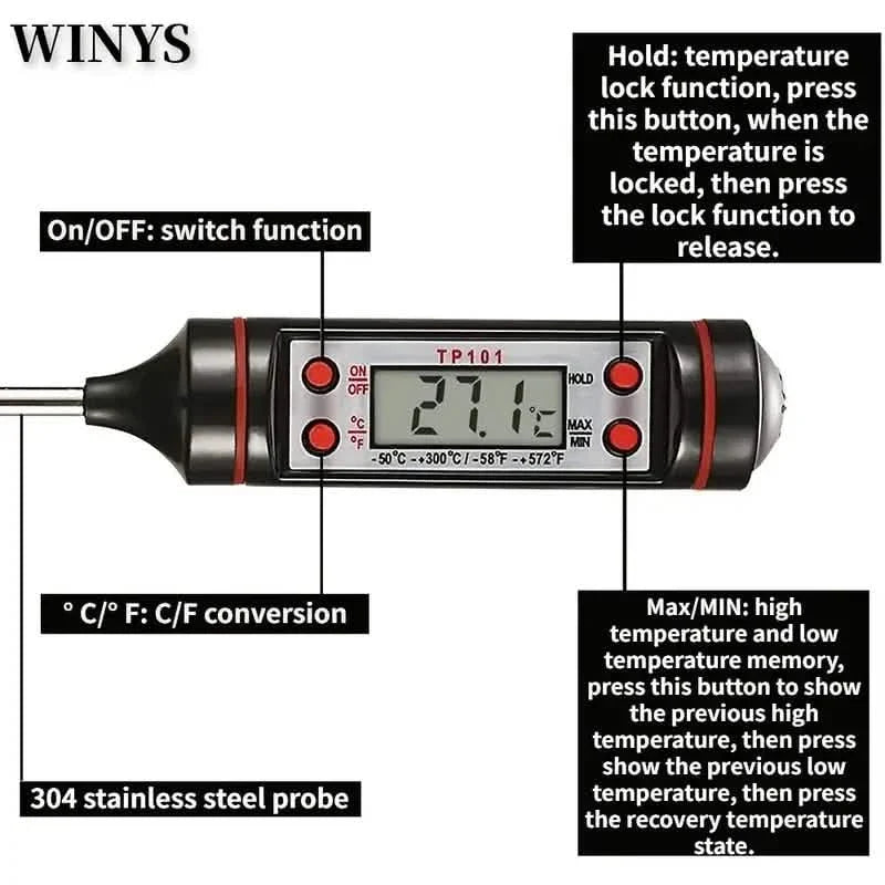 2-Piece Set: Multi-functional Thermometer Pen with High Accuracy and Instant Read DailySale