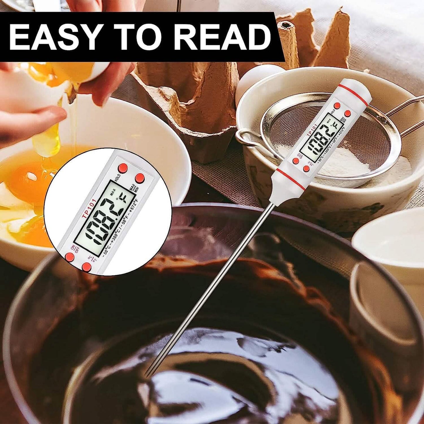 2-Piece Set: Multi-functional Thermometer Pen with High Accuracy and Instant Read DailySale