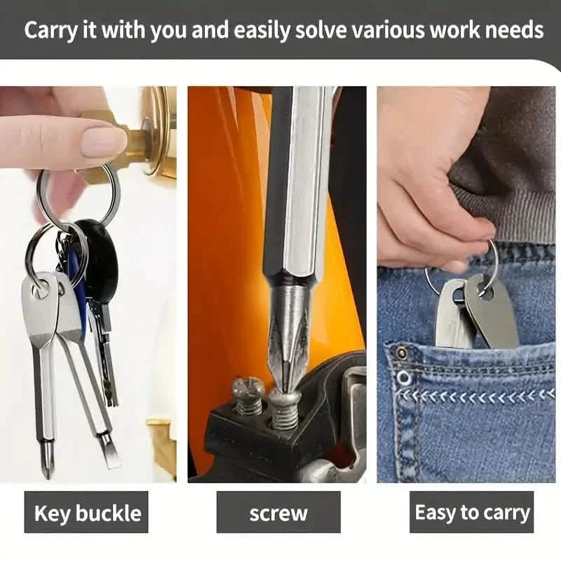 2-Piece Set: Portable Mini Screwdriver Key Ring DailySale