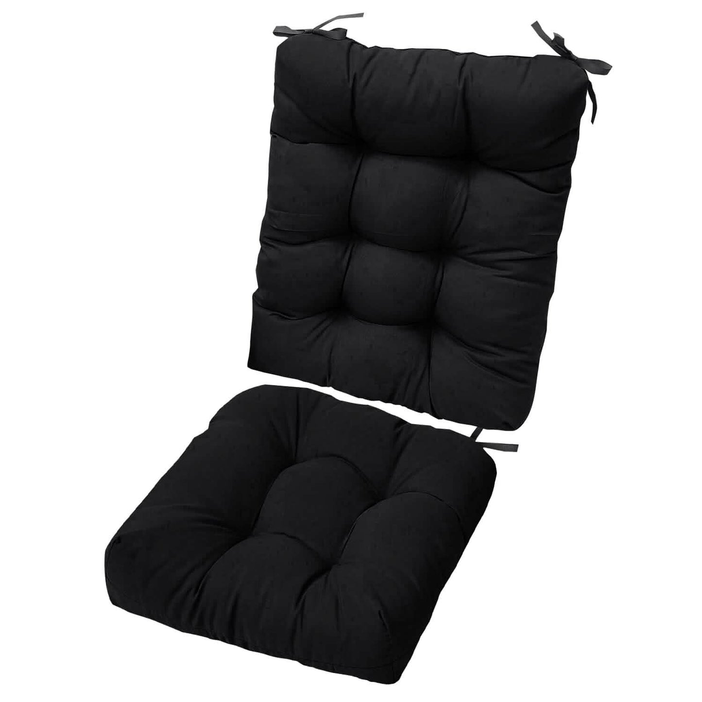 2-Piece Set: Rocking Chair Cushion with Non-Slip Ties Polyester Fiber Filling DailySale