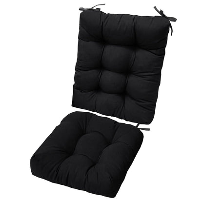 2-Piece Set: Rocking Chair Cushion with Non-Slip Ties Polyester Fiber Filling DailySale