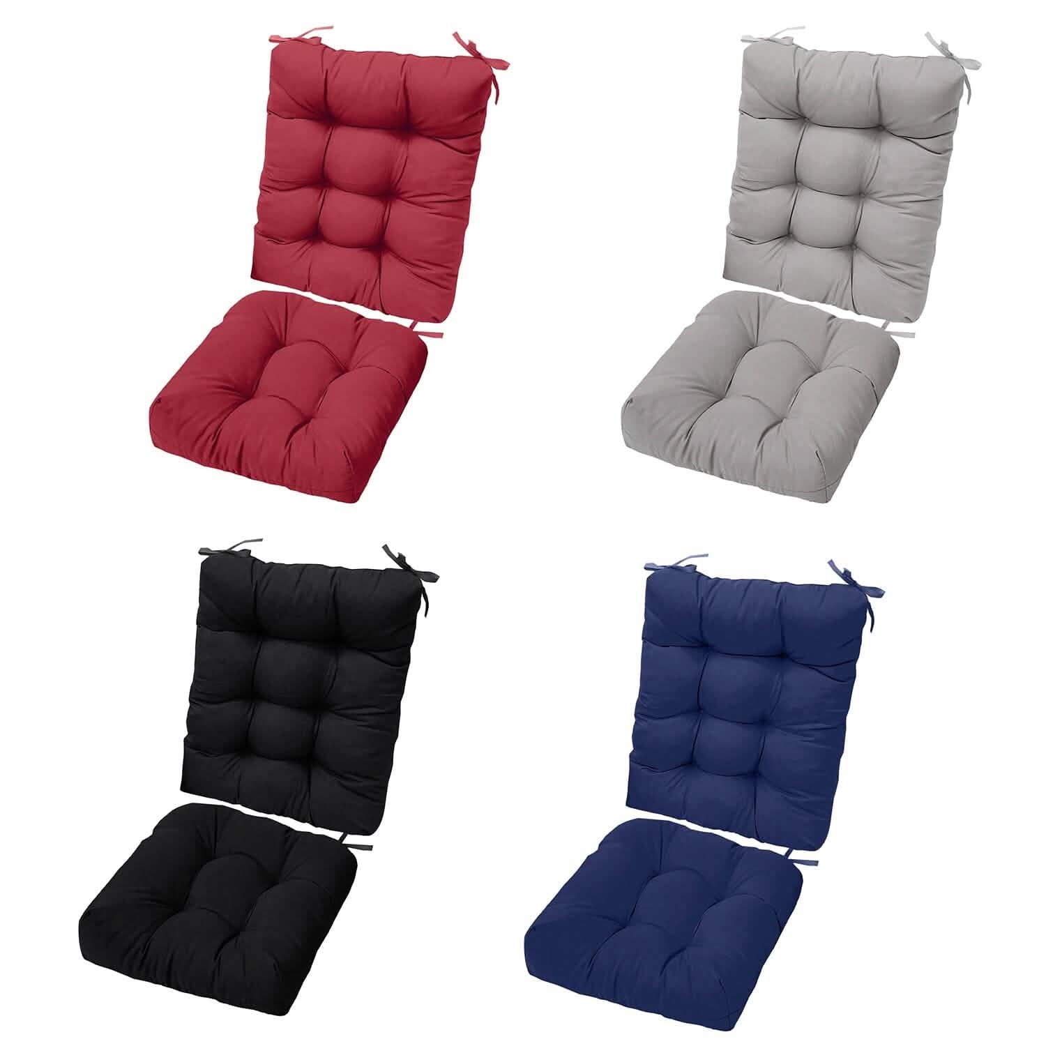 2-Piece Set: Rocking Chair Cushion with Non-Slip Ties Polyester Fiber Filling DailySale
