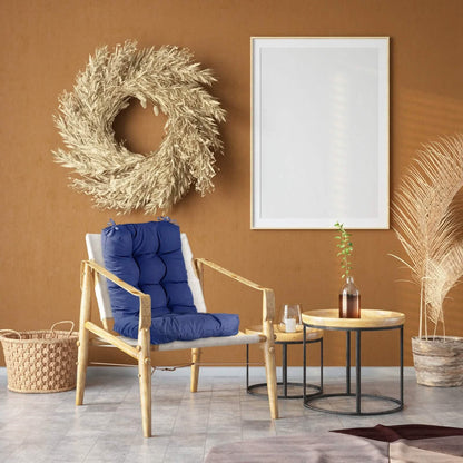 2-Piece Set: Rocking Chair Cushion with Non-Slip Ties Polyester Fiber Filling DailySale