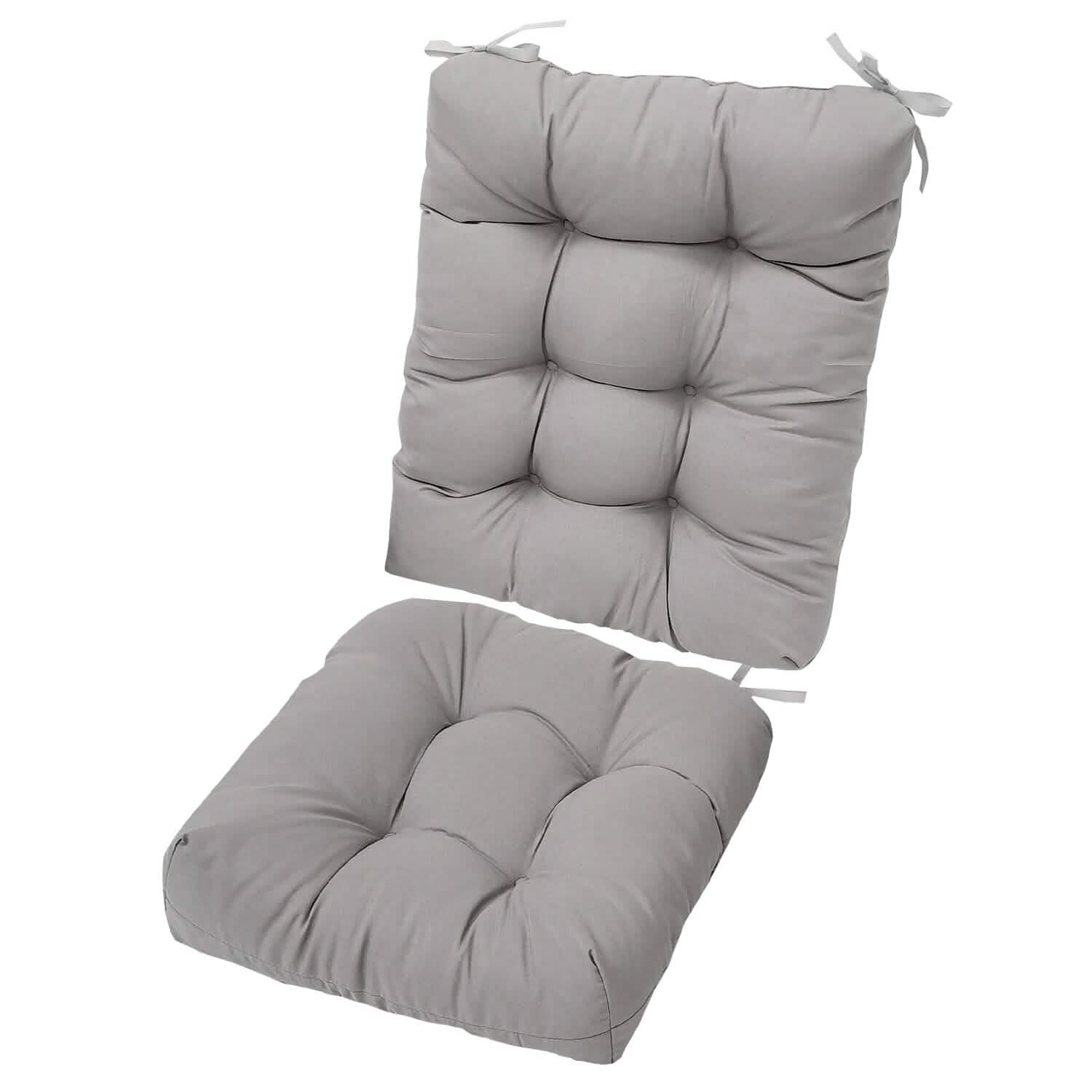 2-Piece Set: Rocking Chair Cushion with Non-Slip Ties Polyester Fiber Filling DailySale