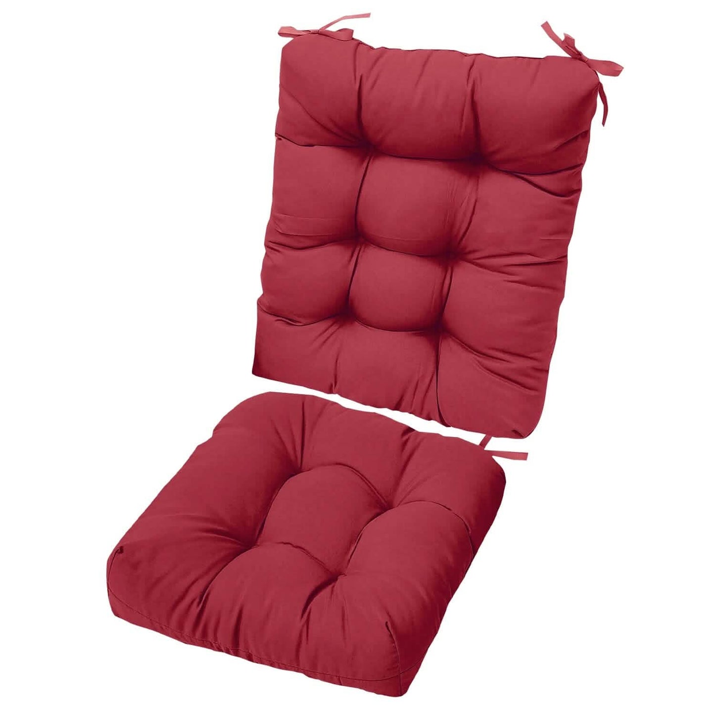 2-Piece Set: Rocking Chair Cushion with Non-Slip Ties Polyester Fiber Filling DailySale