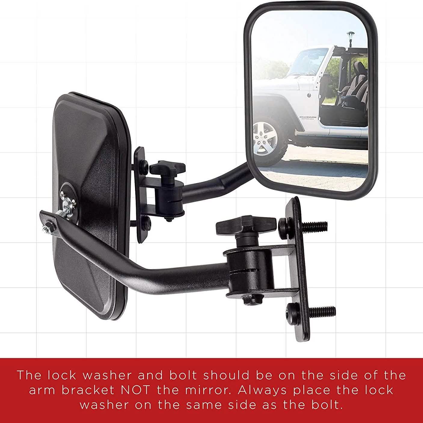 2-Piece Set: Side Mirror Best for 1997-2018 Jeep Wrangler DailySale