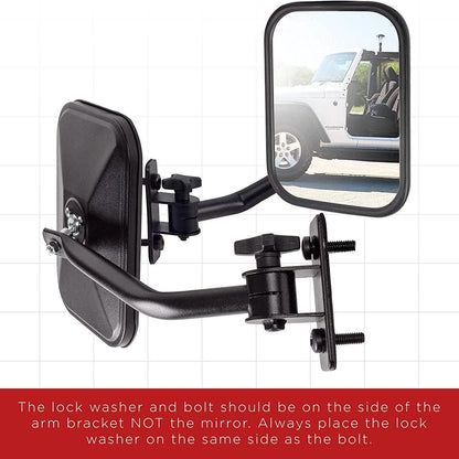 2-Piece Set: Side Mirror Best for 1997-2018 Jeep Wrangler DailySale