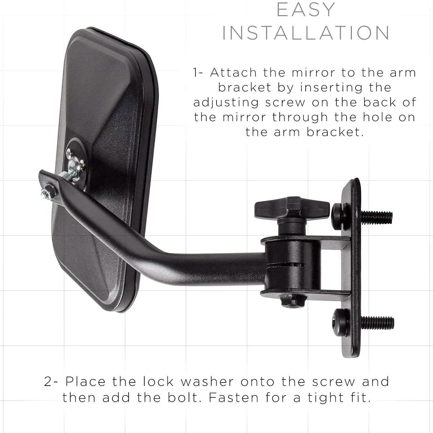 2-Piece Set: Side Mirror Best for 1997-2018 Jeep Wrangler DailySale