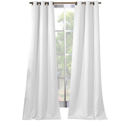 2-Piece Set: Solid Blackout Thermal Grommet Window Curtain Pair Panel DailySale