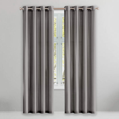 2-Piece Set: Solid Blackout Thermal Window Curtain Pair Panel DailySale