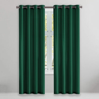 2-Piece Set: Solid Blackout Thermal Window Curtain Pair Panel DailySale