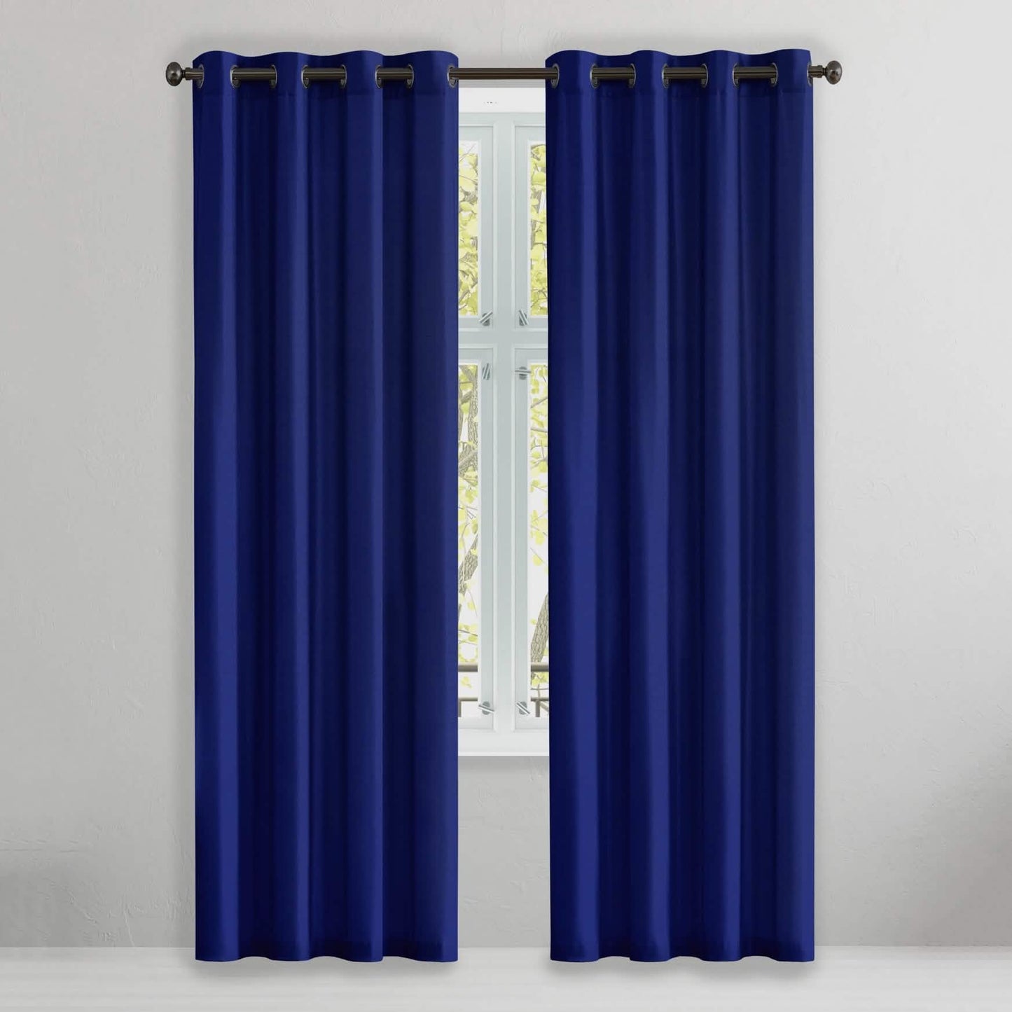 2-Piece Set: Solid Blackout Thermal Window Curtain Pair Panel DailySale